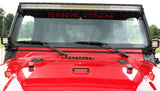 Fishbone Offroad 97-06 Jeep Wrangler TJ 52In Light Bar Bracket - Black Textured Powdercoat - FB21057