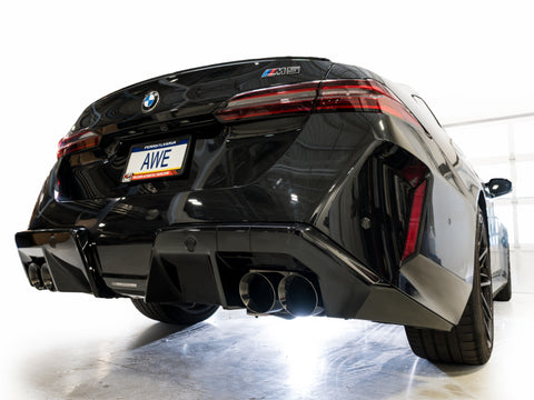 AWE Tuning BMW G90/G99 M5 Track Edition Cat-Back Exhaust - Diamond Black Tips - 3020-43790