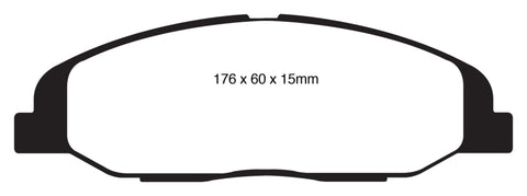 EBC 08-13 Cadillac CTS 3.0 Redstuff Front Brake Pads - DP31827C
