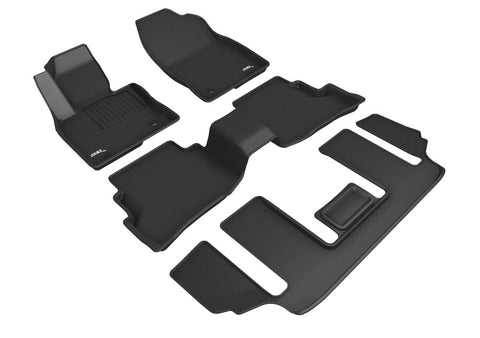 3D MAXpider 20-23 Mazda Cx-9 6-Seat With R2 Console Kagu Black R1 R2 R3 - L1MZ07401509