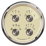 AutoMeter Gauge Quad 5in. 0 Ohm(e) to 90 Ohm(f) Elec Prestige Antq. Ivory - 2009