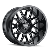 Mayhem 8107 Cogent 20x9 / 6x135 BP / 18mm Offset / 106mm Hub Black w/ Milled Spokes Wheel - 8107-2937BM18