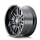 Mayhem 8115 Apollo 20x9 / 8x165.1 BP / 18mm Offset / 125.2mm Hub Black w/ Milled Spokes Wheel - 8115-2981BM18