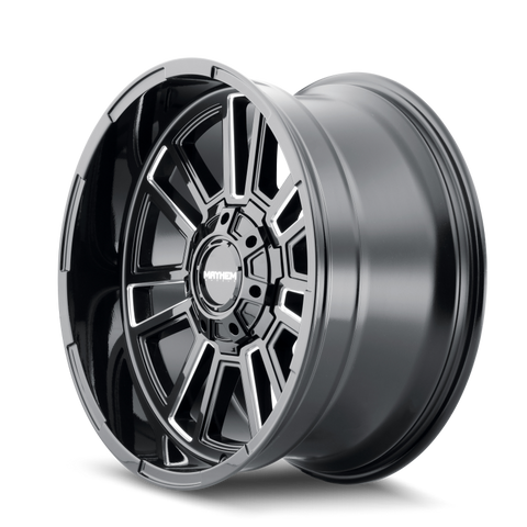 Mayhem 8115 Apollo 20x10 / 8x170 BP / -19mm Offset / 125.2mm Hub Black w/ Milled Spokes Wheel - 8115-2170BM