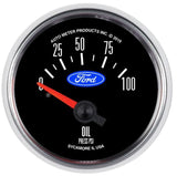 Autometer Ford 2-1/16in. 100 PSI Electric Oil Pressure Gauge - 880821
