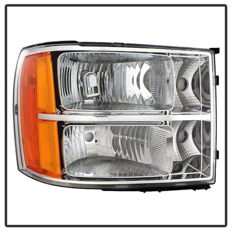xTune GMC Sierra 07-13 Crystal Headlights Chrome HD-JH-GSIE07-AM-C - 9034756