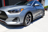 Rally Armor 19-21 Hyundai Veloster Turbo/2.0/R-Spec Red UR Mud Flap w/White Logo - MF58-UR-RD/WH