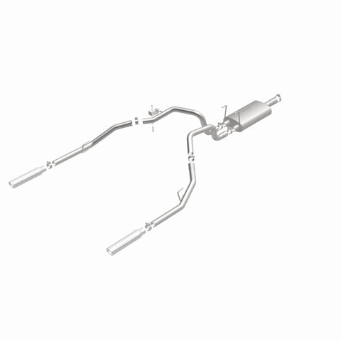 Magnaflow 09-13 Dodge Ram 1500 V6 3.6L Dual Spilt Rear Exit Polished Stainless C/B Perf Exhaust - 15249