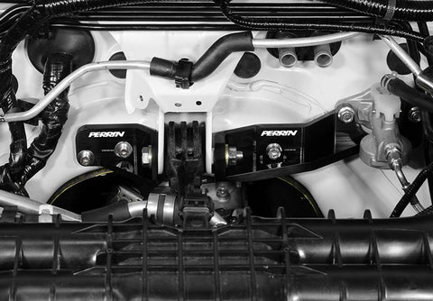 PERRIN 15-21 Subaru Impreza/WRX/STI Pitch Stop Mount & Firewall Brace - Black - PSP-DRV-112BK