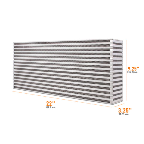 Mishimoto Universal Air-to-Air Intercooler Core - 22in / 9.25in / 3.25in - MMUIC-10