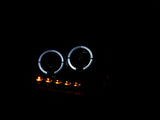 ANZO 2004-2008 Ford F-150 Projector Headlights w/ Halo and LED Black G2 - 111204