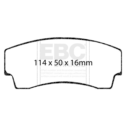 EBC 99-02 Noble M12 2.6 Twin Turbo Redstuff Rear Brake Pads - DP3008C