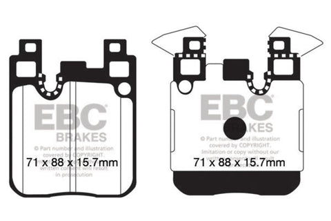EBC Racing 2012+ BMW 1 Series (F) RP-1 Race Rear Brake Pads - DP82133RP1