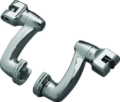 Kuryakyn Longhorn Offset Peg Mounts Chrome (Pair) - 8016