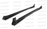 Seibon 09-10 Nissan 370Z NS Carbon Fiber Side Skirts - SS0910NS370-NS