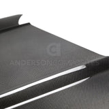 Anderson Composites 15-17 Ford Mustang (Excl. GT350/GT350R) Type-TW Double Sided Hood - AC-HD15FDMU-TW-DS