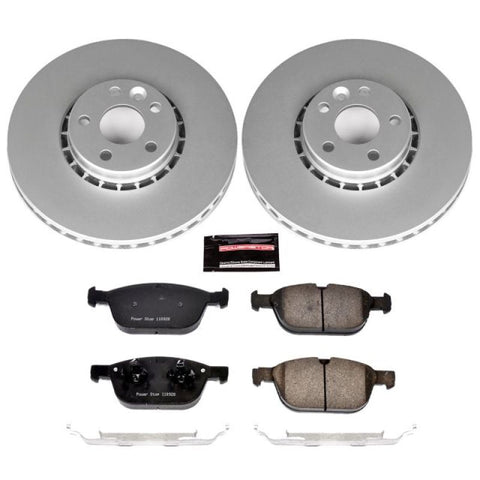 Power Stop 10-15 Volvo XC60 Front Z23 Evolution Sport Coated Brake Kit - CRK5702