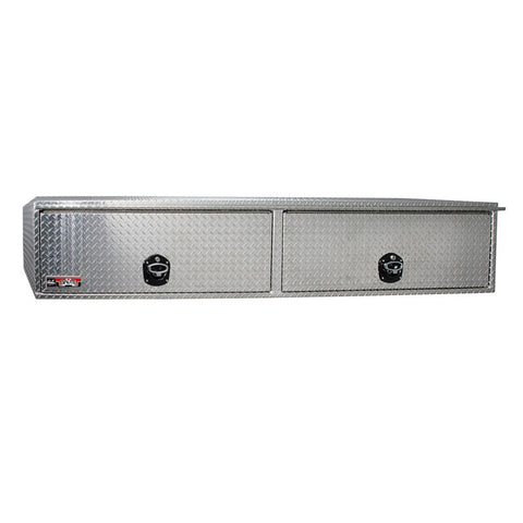 Westin/Brute High Cap HD Top Sider 16in x 88in w/flip up Doors - Aluminum - 80-HTB88C
