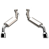 QTP 14-15 Chevrolet Camaro SS 6.2L 304SS AR3 Axle Back Exhaust w/4.5in Tips - 600114