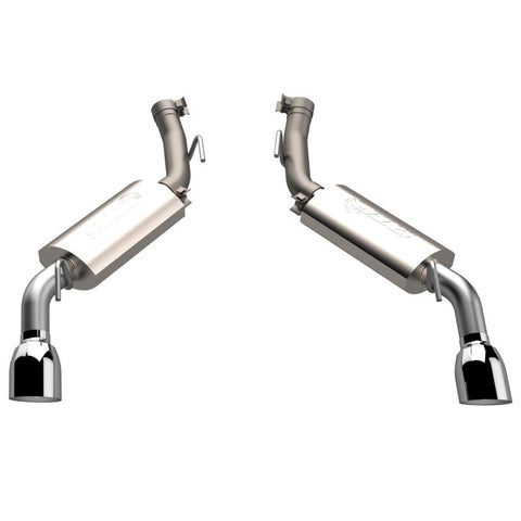 QTP 14-15 Chevrolet Camaro SS 6.2L 304SS AR3 Axle Back Exhaust w/4.5in Tips - 600114