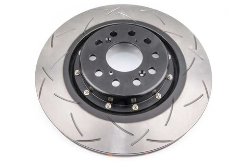 DBA 17+ Honda Civic Type R 5000 Fully Assembled 2-Piece Black Rotor Hat T3 Slotted 350mm x 32mm - DBA53700BLKS
