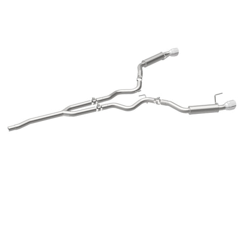 MagnaFlow Cat-Back 15-16 Ford Mustang 2.3L L4 Competition SS 3in Dual Split Rear 4.5in Black Tips - 19256