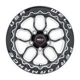 Weld S907 15X10 Laguna Beadlock 5X115 ET22 BS6.4 Gloss Black MIL Dia 78.1 - S907B0071P22