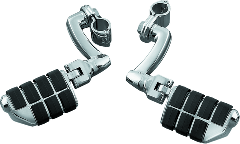 Kuryakyn Dually ISO  Pegs With 1inch Clamp Chrome (Pair) - 7980