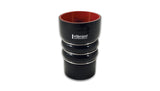 Vibrant Silicone Coupling 4 Ply Aramid CAC Hose 3in x 2.5in Inlet/Outlet - Black - 11861