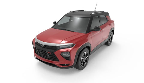 AVS 21-22 Chevrolet Trailblazer Aeroskin Low Profile Hood Shield - Chrome - 622192