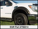EGR 17-23 Nissan Titan Traditional Bolt-On Look Fender Flareswith Fender Badge Set Of 4 - 796014