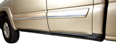 Bushwacker 07-13 GMC Sierra 1500 Trail Armor Rocker Panel + Sill Plate Cvr. - Black - 14073
