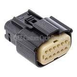 NAMZ 07-23 Touring/LiveWire Models Molex MX-150 12-Position Female Connector - Black (HD 72487-07BK) - NM-33472-1201