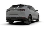 Rally Armor 21-26 Ford Mustang Mach-E/GT/Rally Black Mud Flap w/White Logo - MF96-UR-BLK-WH