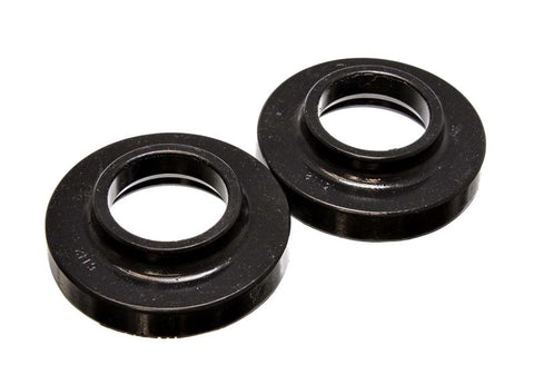 Energy Suspension 97-06 Jeep Wrangler TJ Black Front Spring Pad Set - 2.6101G