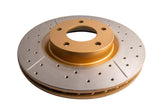 DBA 04-13 Mazda 3 2.3L/2.5L Front Drilled & Slotted Street Series Rotor - 2956X