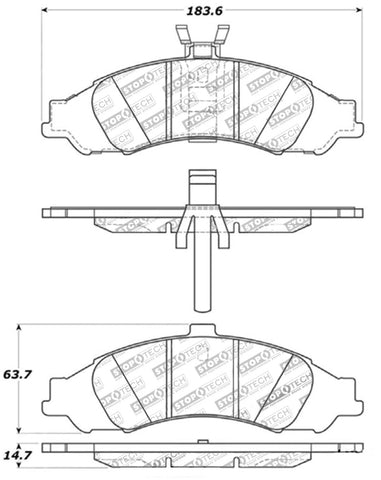 StopTech Street Touring Brake Pads - 308.10430
