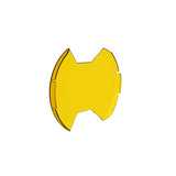 KC HiLiTES SlimLite 8in. LED Light Shield SAE Driving (Shield Only) - Selective Yellow - 5210