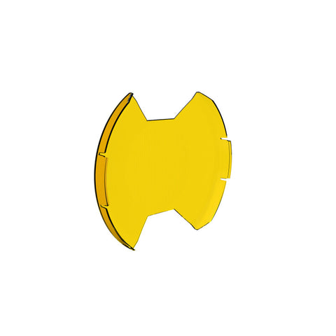 KC HiLiTES SlimLite 8in. LED Light Shield SAE Driving (Shield Only) - Selective Yellow - 5210