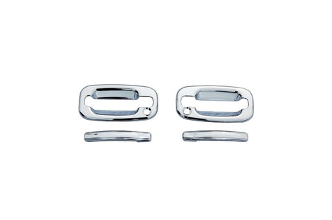 AVS 99-16 Ford F-250 (w/o Passenger Keyhole) Door Handle Covers (2 Door) 4pc Set - Chrome - 685203