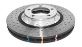 DBA 2008 Porsche Cayenne (368mm Front Rotor) Front 5000 Series Cross Drilled Rotor w/Silver Hat - 52592SLVXD
