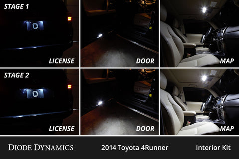 Diode Dynamics 10-24 Toyota 4Runner Interior LED Kit Cool White Stage 1 - DD0499