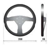 Sparco Steering Wheel 375 Suede Black - 015R375PSN