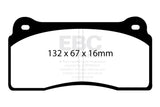 EBC Racing 99-03 Aston Martin DB7 5.9L SR-11 Sintered Race Front/Rear Brake Pads - DP81110.16SR11