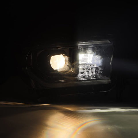 AlphaRex 07-13 Toyota Tundra / 08-17 Sequoia LUXX LED Proj HL Alpha-Blk w/Actv Light Seq. Sig + DRL - 880825