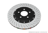 DBA 15-18 BMW M3 (w/Iron Rotors) Front 5000 Series Cross Drilled Rotor w/Silver Hat - DBA53298SLVXD