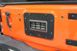 Fishbone Offroad 07-18 Jeep Wrangler JK Aluminum Tailgate Plate - Black Textured Powdercoat - FB31042