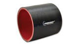 Vibrant 4 Ply Reinforced Silicone Straight Hose Coupling - 2in I.D. x 3in long (BLACK) - 2706