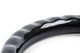 APR 15-26 Volkswagen Golf R/GTI/Jetta (MK7) Carbon Fiber/Silver Stitch Steering Wheel (For Paddles) - MS100202