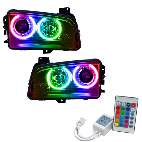 Oracle 08-10 Dodge Charger SMD HL (HID) - ColorSHIFT w/ Simple Controller - 8179-504